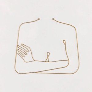 Urban Outfitters Gold Jewelry Holder - Wall hanging